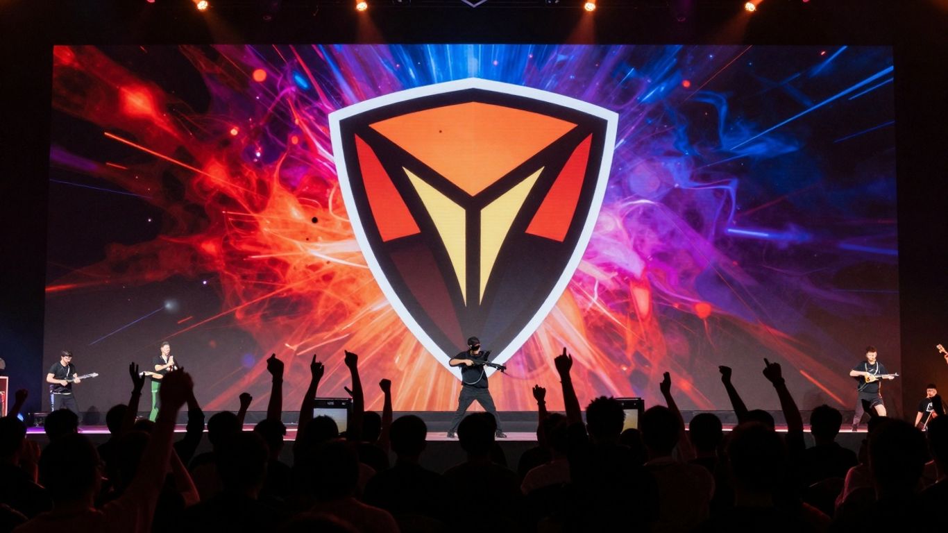 Counter-Strike 2 logo with crowd silhouettes.