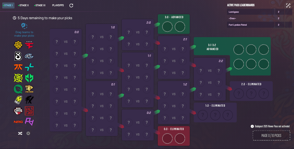 Tournament Bracket